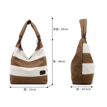 luxury hbags Women Stripe Canvas Large Capacity Shoulder Bags Large Tote Ladies Daily Use Hbag Tote ILML
