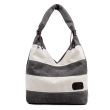 luxury hbags Women Stripe Canvas Large Capacity Shoulder Bags Large Tote Ladies Daily Use Hbag Tote ILML