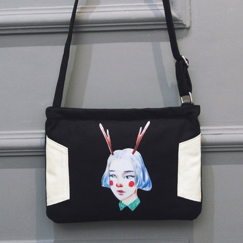 shoulder bags for women Canvas Print Hbag Shoulder Bag Large Tote Ladies Purse ILML