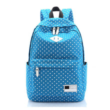 women backpack Polka Dot Canvas Printing Backpack for girls school backpacks Mochila Mujeres Backpacks Travel Rucksacks ILML