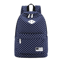 women backpack Polka Dot Canvas Printing Backpack for girls school backpacks Mochila Mujeres Backpacks Travel Rucksacks ILML