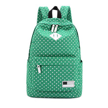 women backpack Polka Dot Canvas Printing Backpack for girls school backpacks Mochila Mujeres Backpacks Travel Rucksacks ILML