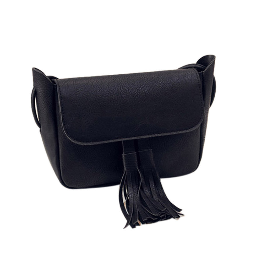 women bag Tassel Hbag PU Shoulder Satchel Messenger Tote ladies bolsa feminina pouch Clutch Crossbody bags ILML