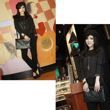 Feitong Women Skull Rivets Envelope Design Leather Crossbody Hbag Tote Bags Purse  ILML