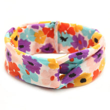 Floral Print Turban Headband Baby Top Knot Headband Girls Headwrap Head Band Hair Accessories Headwear Bandeau Bebe Fille LE3 ILML