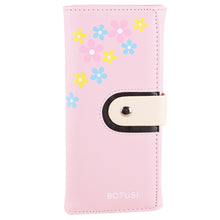 Floral Purse Clutch Button Wallet Bag Hbag Card Holder ILML
