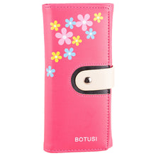Floral Purse Clutch Button Wallet Bag Hbag Card Holder ILML