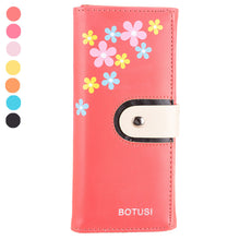 Floral Purse Clutch Button Wallet Bag Hbag Card Holder ILML