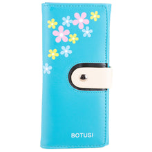 Floral Purse Clutch Button Wallet Bag Hbag Card Holder ILML