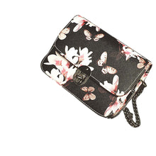 Floral women bag Leather Chain feminina messenger bags hbags famousSingle crossbody Shoulder Lady's bolsos mujer ILML