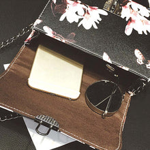 Floral women bag Leather Chain feminina messenger bags hbags famousSingle crossbody Shoulder Lady's bolsos mujer ILML