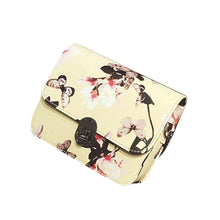 Floral women bag Leather Chain feminina messenger bags hbags famousSingle crossbody Shoulder Lady's bolsos mujer ILML