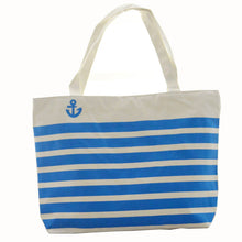 Forward Canvas Comfortable portable Blue Stripe Pattern Shopping Shoulder Bags Women Hbag Beach  ILML