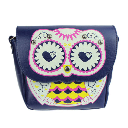 Forward Owl Printed Pattern Hbag Diagonal Package Shoulder Bag Mini Packet  ILML