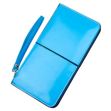 Forward 7 Colors Retro Long Card Holder Purse Leather Stitching Lady Women Wallet Bag  ILML