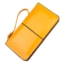 Forward 7 Colors Retro Long Card Holder Purse Leather Stitching Lady Women Wallet Bag  ILML
