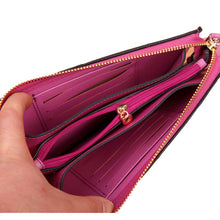 Forward 7 Colors Retro Long Card Holder Purse Leather Stitching Lady Women Wallet Bag  ILML