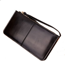 Forward 7 Colors Retro Long Card Holder Purse Leather Stitching Lady Women Wallet Bag  ILML