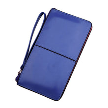 Forward 7 Colors Retro Long Card Holder Purse Leather Stitching Lady Women Wallet Bag  ILML