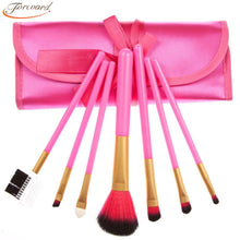 Forward 7Pcs Women Girl Professional Pink Makeup Brush For Powder Eye Shadow Make Up Tools Kit  ILML