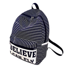 Forward Women Canvas Stripe Travel Rucksack Satchel Bookbag Backpack School Bag  ILML