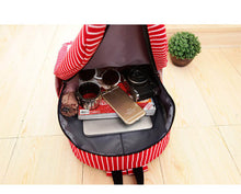 Forward Women Canvas Stripe Travel Rucksack Satchel Bookbag Backpack School Bag  ILML