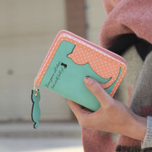 Forward Women Cat Purse Short Wallet Bags PU Hbags Card Holder  ILML