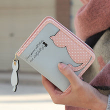 Forward Women Cat Purse Short Wallet Bags PU Hbags Card Holder  ILML
