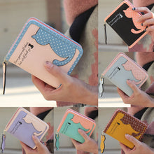 Forward Women Cat Purse Short Wallet Bags PU Hbags Card Holder  ILML