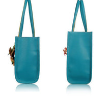 Forward Elegant girls hbags leather shoulder bag cy color flowers Women tote ILML