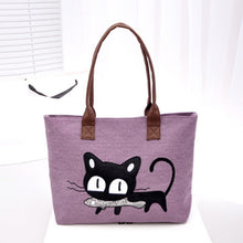 Forward Women Shoulder Bag Canvas Bag Cute Cat Bag Office Lunch Bag  ILML
