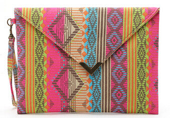 Forward Women Envelope Clutch Hbag Purse Tote Canvas Ladies Bag Lady Purse  ILML
