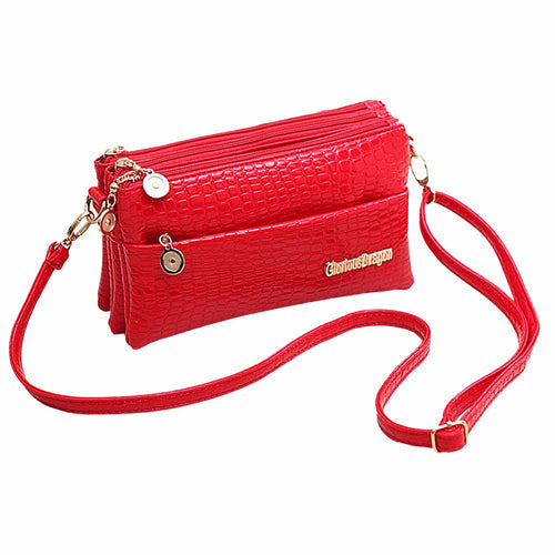 Forward Women Crocodile Leather Messenger Bag Shoulder Bag Hbag  ILML