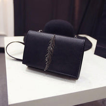Forward Women Girl Leather Mini Small Feather Metal Chain Shoulder Bag Messenger  ILML