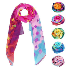 Forward Women Grid Print Long Scarf Elegant Cotton Scarves Neck Wrap Stole Neckerchief 5 Colors  ILML