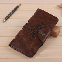 Forward Mens PU Leather Long Wallets Famous Pockets ID Card Clutch Bifold Purse Brown  ILML