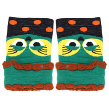 Forward Women Wool Warmer Owl Knitted Mitten Half-finger Gloves Fast Shipping ILML