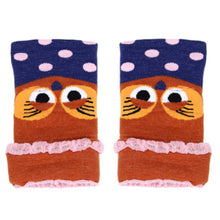 Forward Women Wool Warmer Owl Knitted Mitten Half-finger Gloves Fast Shipping ILML