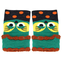 Forward Women Wool Warmer Owl Knitted Mitten Half-finger Gloves Fast Shipping ILML