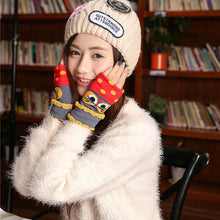 Forward Women Wool Warmer Owl Knitted Mitten Half-finger Gloves Fast Shipping ILML