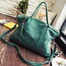 Forward Women Rivet Crossbody Tassel Bag Frosted Messenger Bag Large Capacity ILML