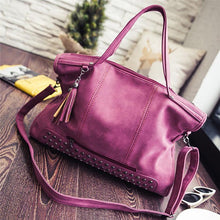 Forward Women Rivet Crossbody Tassel Bag Frosted Messenger Bag Large Capacity ILML