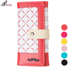 Forward 6 Colors Style Moustache PU leather Purse Clutch Button Wallet Bag Hbag Card Holder ILML