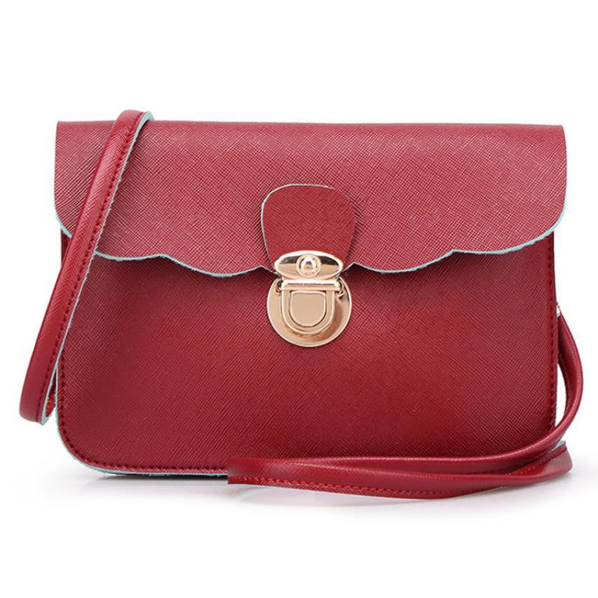 Forward 7 Colos Women PU Leather Shoulder Bag Clutch Hbag Tote Purse Casual Hobo Messenger Bag Bolsas  ILML