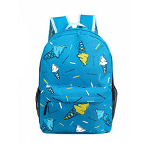 Forward Campus Cy Colors Women Girls Double-Shoulder Sweet Ice Cream Canvas Zipper Backpack Schoolbag  ILML