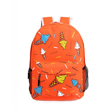 Forward Campus Cy Colors Women Girls Double-Shoulder Sweet Ice Cream Canvas Zipper Backpack Schoolbag  ILML