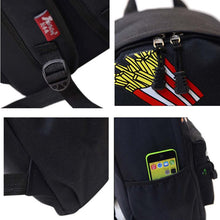 Forward Cute Design Double-Shoulder Canvas Hamburger Backpack Schoolbag Mujer Mochila Escolar Feminina Fast ILML