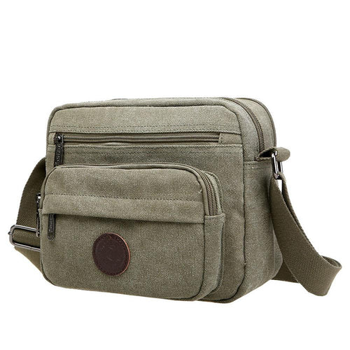 Forward Men Hbag Canvas Vintage School Satchel Messenger Military Shoulder Bags ILML