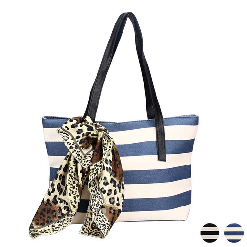 Forward Striped Canvas Ladies Hbags Shoulder Bags Clutches Women Bag  ILML