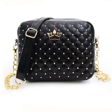 Forward Women Messenger Bags Rivet Chain Shoulder Bag Leather Crossbody  ILML